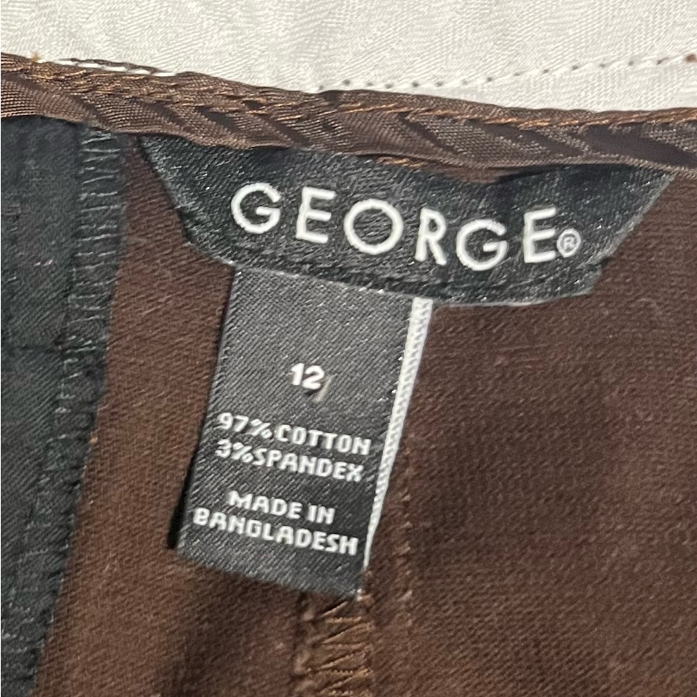George Women's Dark Brown Capris - Picture 5 of 5